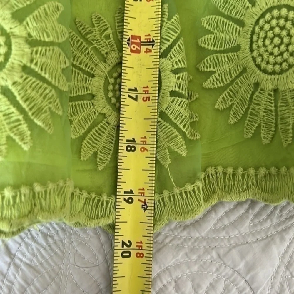 Guess Dress Embroidered Apple Green Size S/4